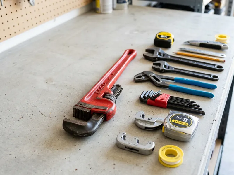 Professional plumbers in Twin Oaks, OK equipped with top-tier tools for residential and commercial plumbing services.